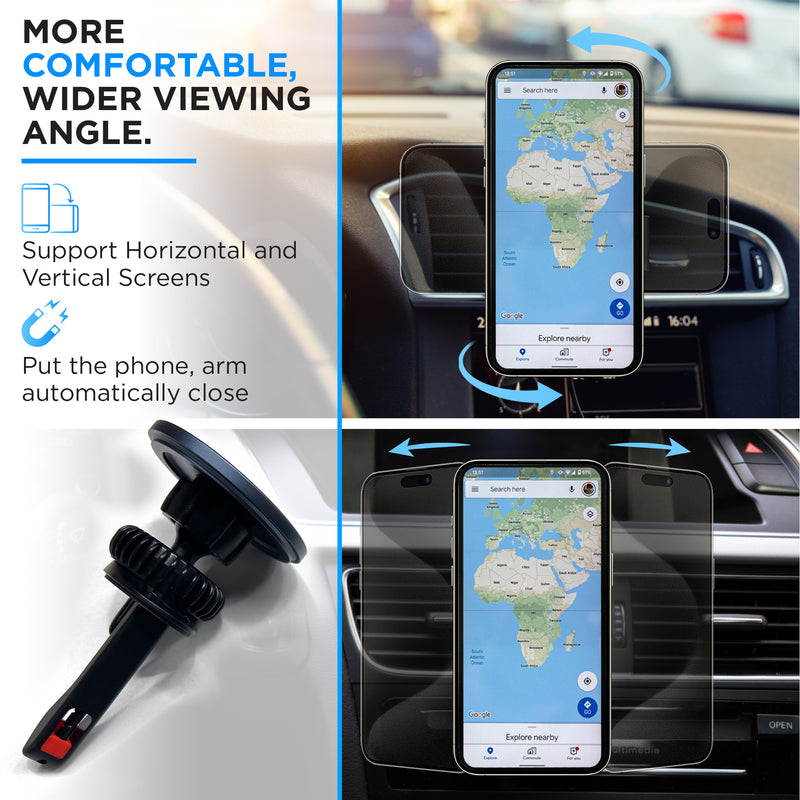Hook Mounting - Car Phone Holder MagSafe Car Mount - Ssuction