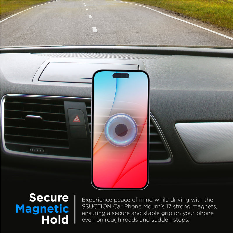 Clip & Hook Mounting - Car Phone Holder Bundle - Ssuction