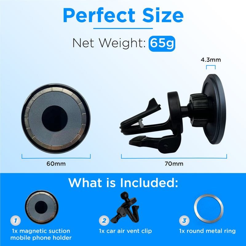 Clip & Hook Mounting - Car Phone Holder Bundle - Ssuction
